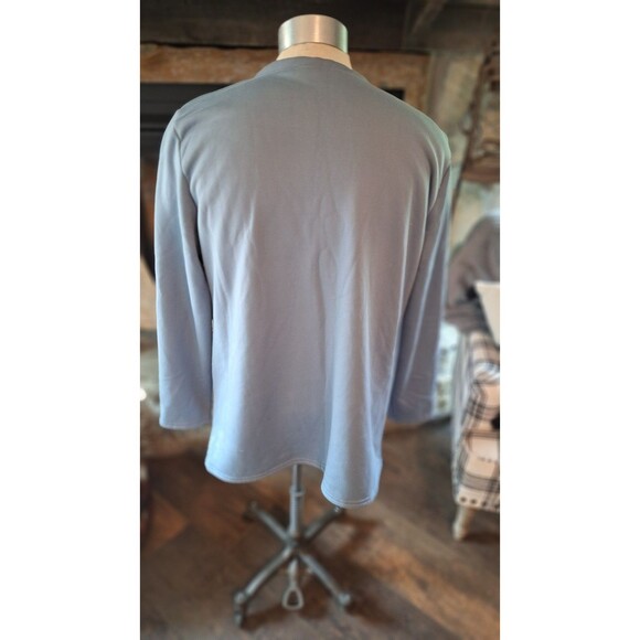 Funny‎ Black Cat “Touch My Coffee I Will Slap You" Womens BLUE Sweatshirt XXXL - Picture 4 of 7